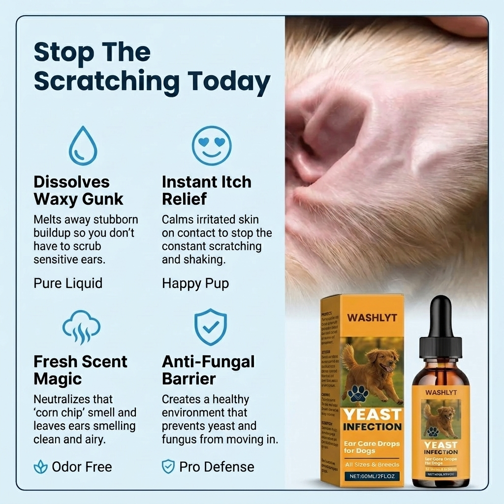 Washlyt Ear Defense+ | Advanced Anti-Yeast & Itch Formula